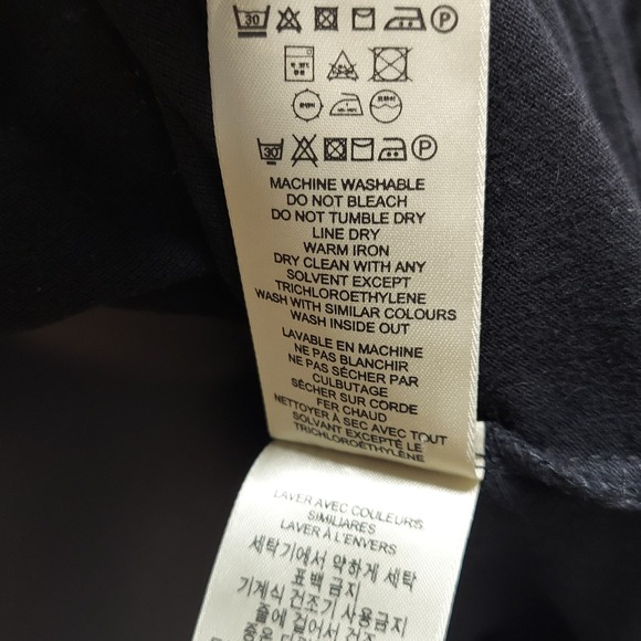 Burberry Brit Women L Black Pique Polo Shirt Nova Check Placket Equestrian Logo - Picture 10 of 14